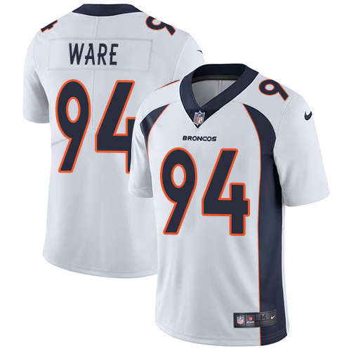 Nike Broncos #94 DeMarcus Ware White Men's Stitched NFL Vapor Untouchable Limited Jersey - Click Image to Close